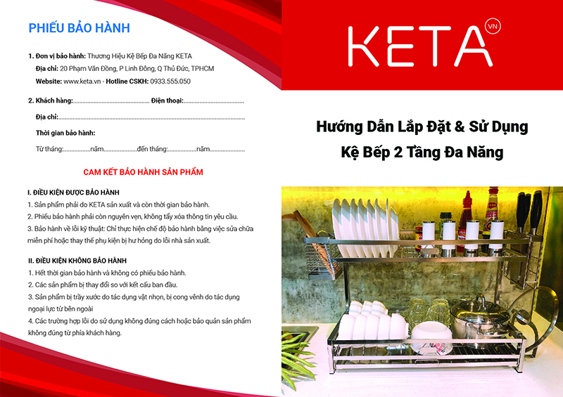 Hướng dẫn lắp đặt kệ bếp inox 304