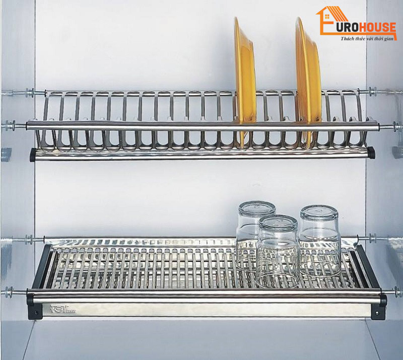Khay hứng nước kệ chén inox KETA